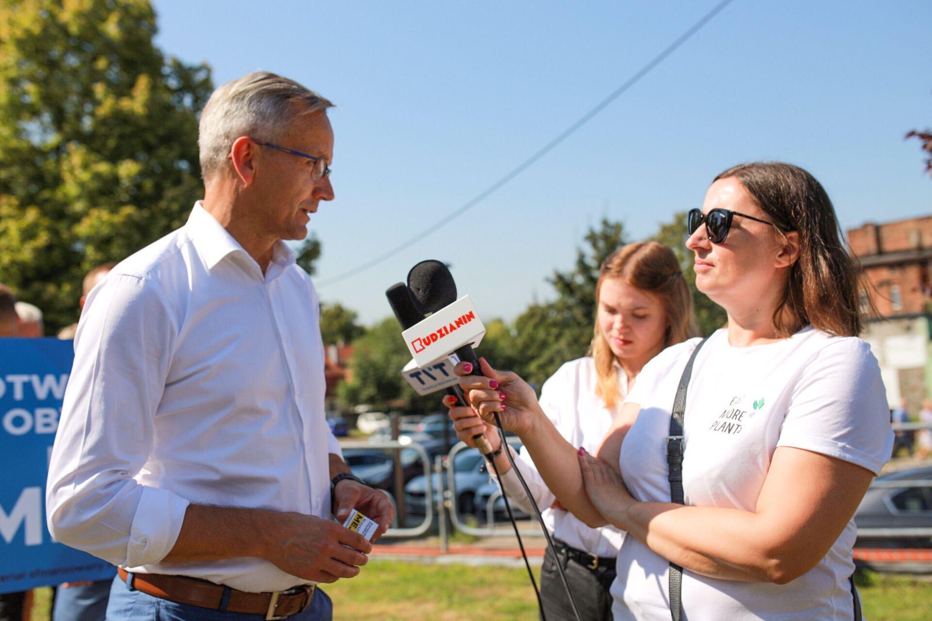 Konferencja prasowa Krzysztofa Mejera