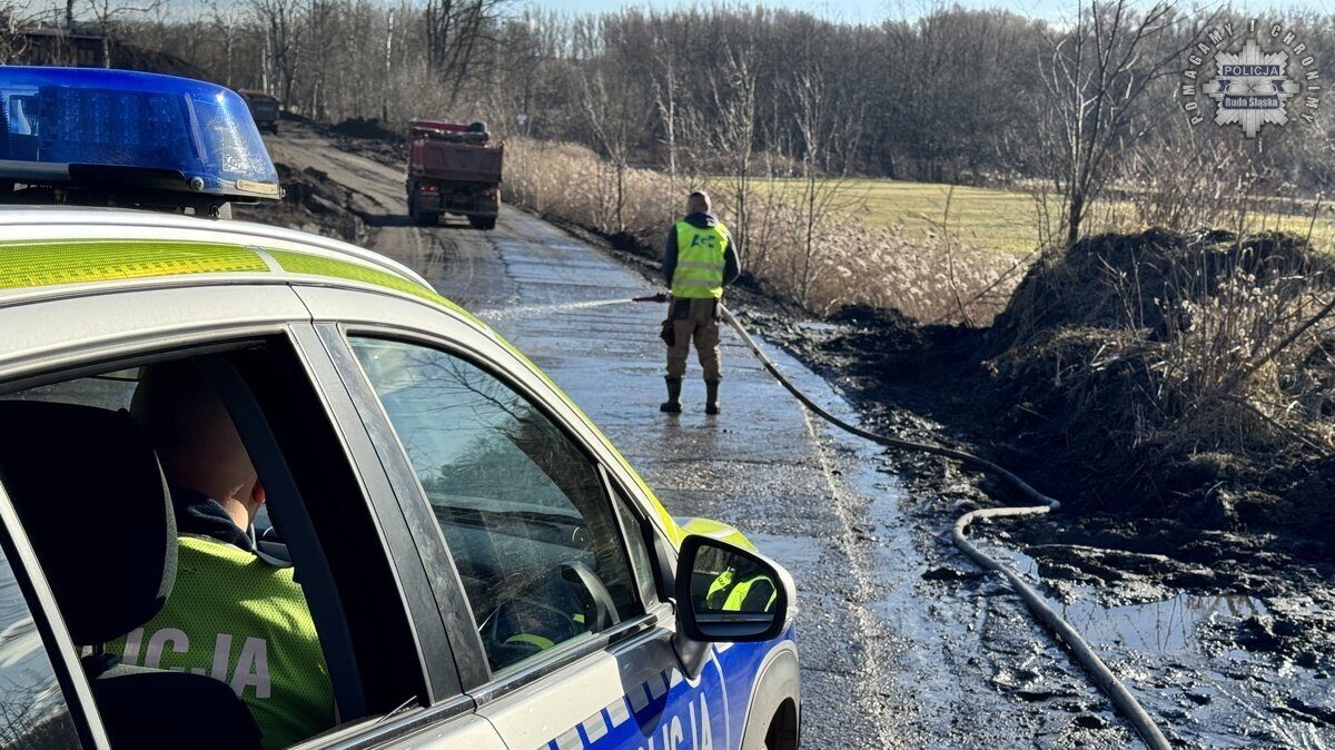 Czyszczenie drogi ruda slaska1