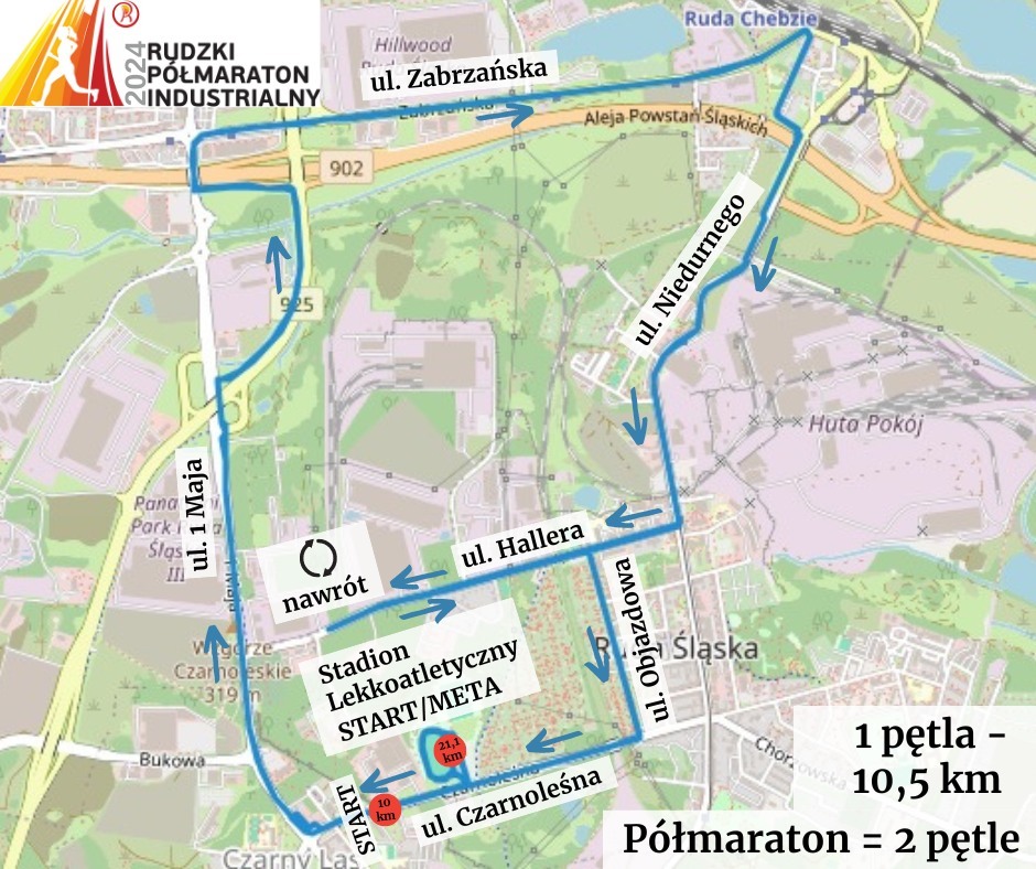 Maraton ruda slaska mapa