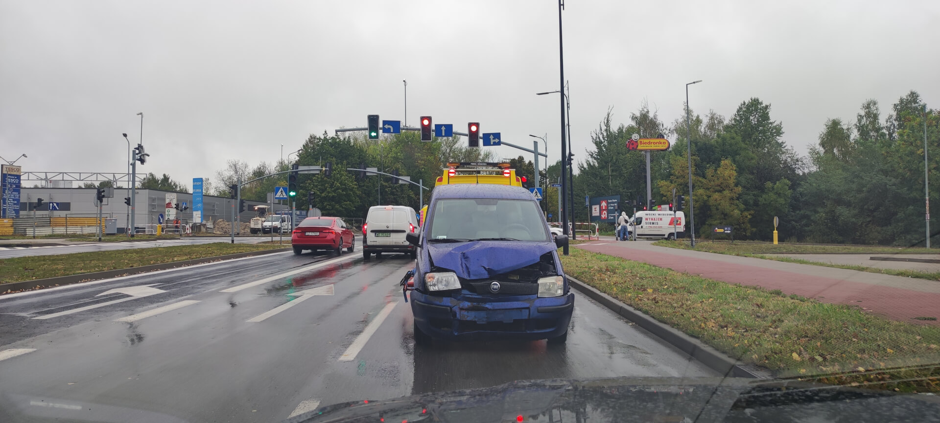 Panda wypadek ruda slaska