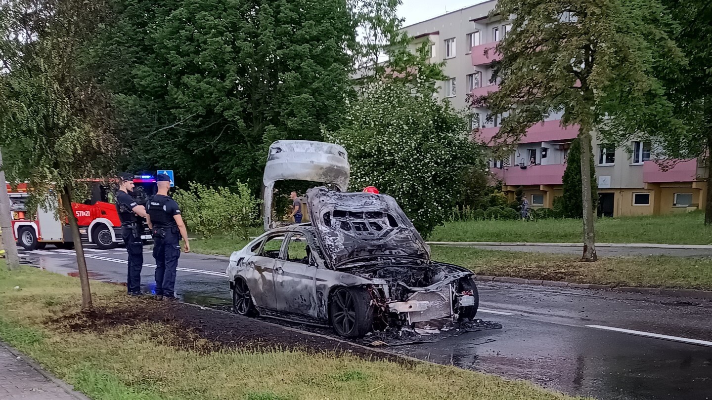 Pozar bmw ruda slaska 6